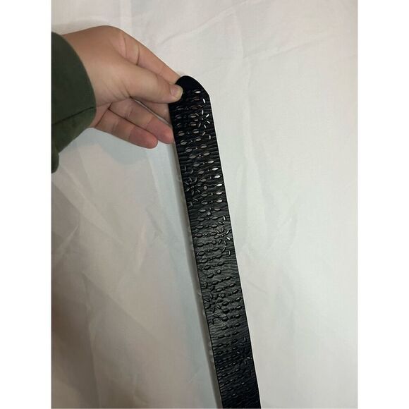 Aeropostale Dark Brown 100% Leather Belt Size Large Woman’s - Picture 4 of 9